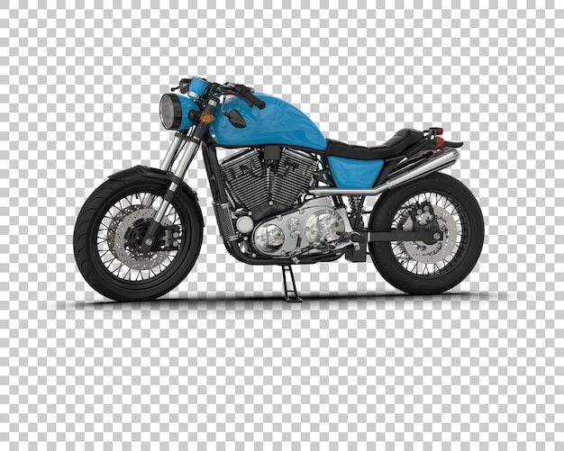 Motocicleta aislada en el fondo Ilustración de renderización 3D