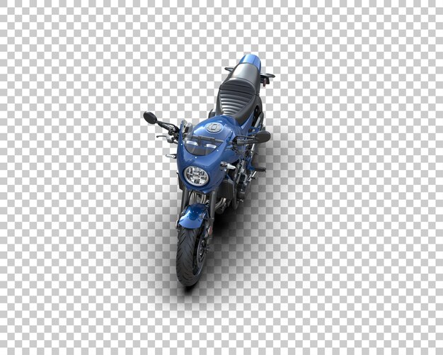 Motocicleta aislada en el fondo Ilustración de renderización 3D