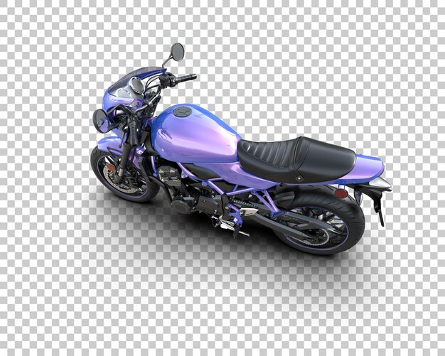 Motocicleta aislada en el fondo Ilustración de renderización 3D
