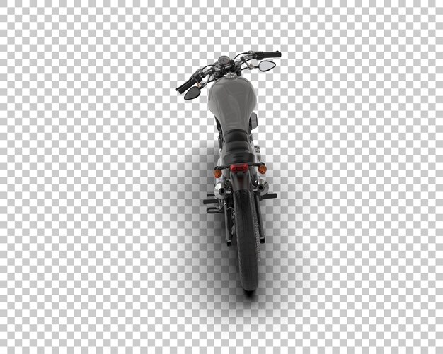 PSD motocicleta aislada en el fondo ilustración de renderización 3d