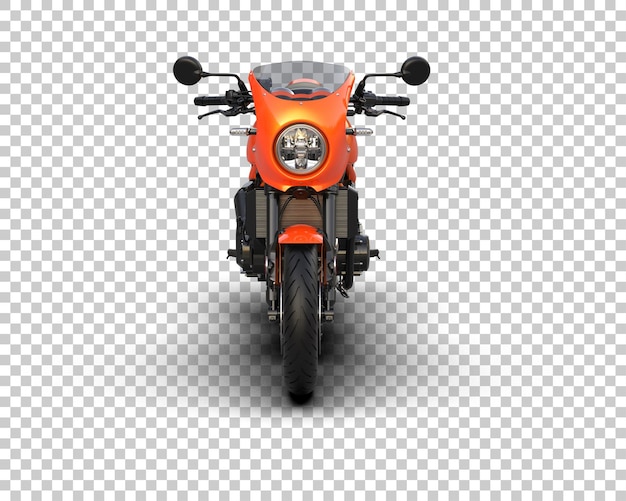 Motocicleta aislada en el fondo Ilustración de renderización 3D