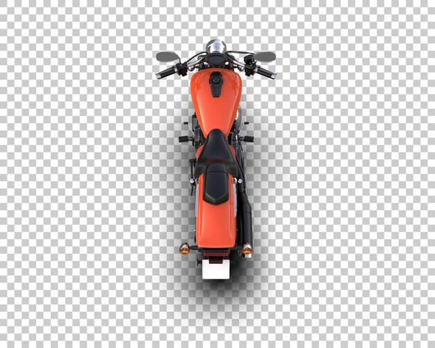 Motocicleta aislada en el fondo Ilustración de renderización 3D