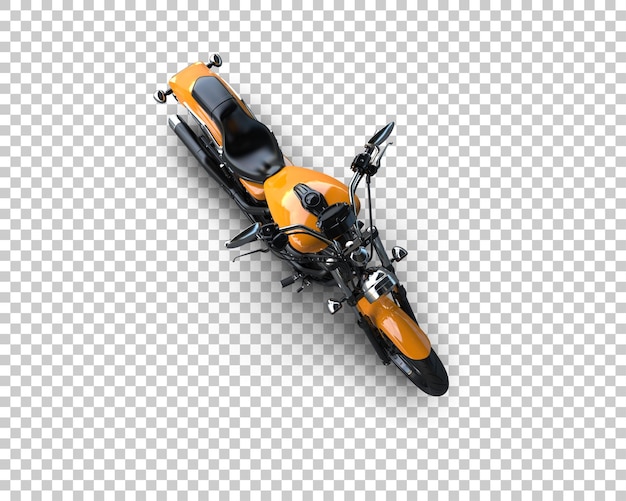 PSD motocicleta aislada en el fondo ilustración de renderización 3d