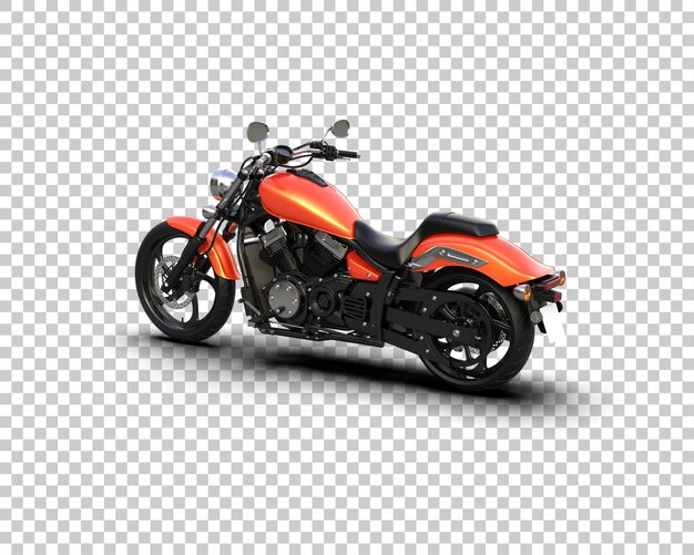 Motocicleta aislada en el fondo Ilustración de renderización 3D