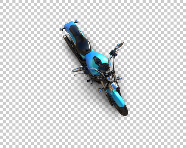 Motocicleta aislada en el fondo Ilustración de renderización 3D