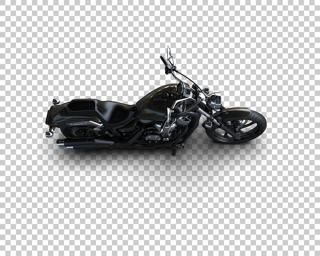 Motocicleta aislada en el fondo Ilustración de renderización 3D