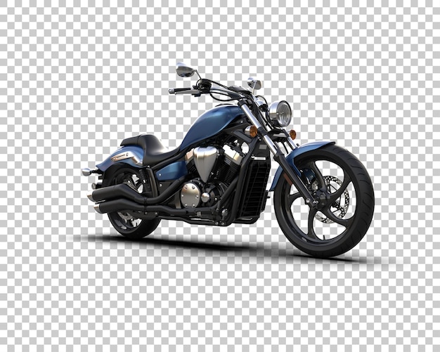 Motocicleta aislada en el fondo Ilustración de renderización 3D