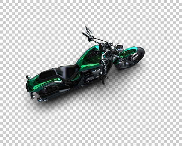 Motocicleta aislada en el fondo Ilustración de renderización 3D