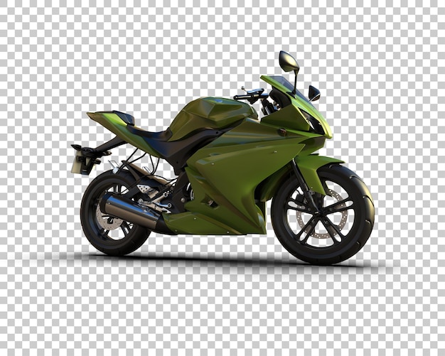 PSD motocicleta aislada en el fondo ilustración de renderización 3d