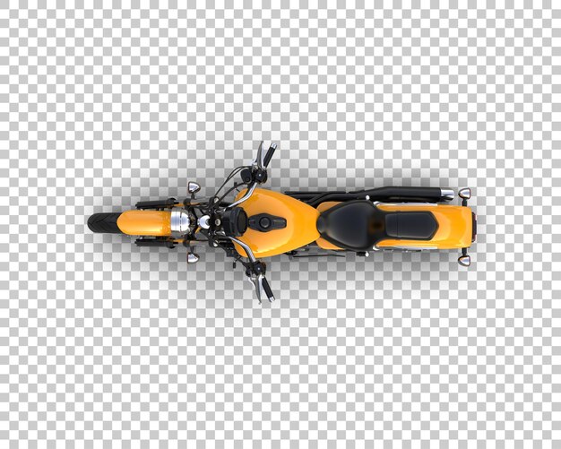 Motocicleta aislada en el fondo Ilustración de renderización 3D