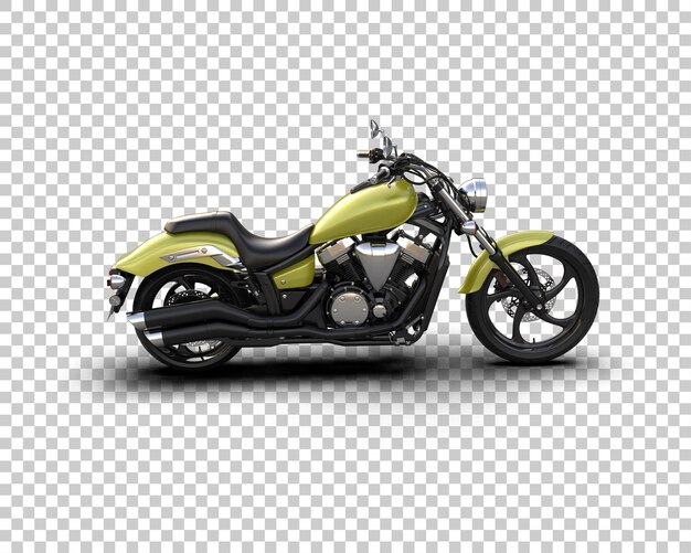 Motocicleta aislada en el fondo Ilustración de renderización 3D