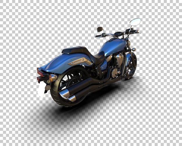 Motocicleta aislada en el fondo Ilustración de renderización 3D