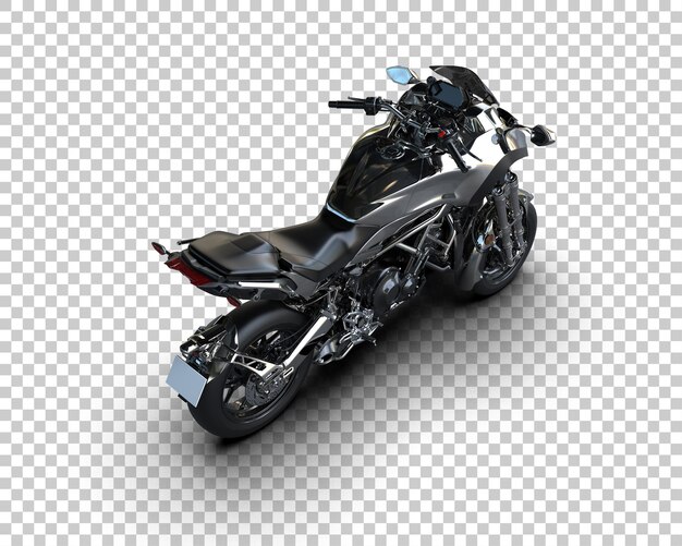 Motocicleta aislada en el fondo Ilustración de renderización 3D