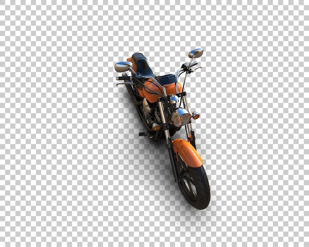 Motocicleta aislada en el fondo Ilustración de renderización 3D