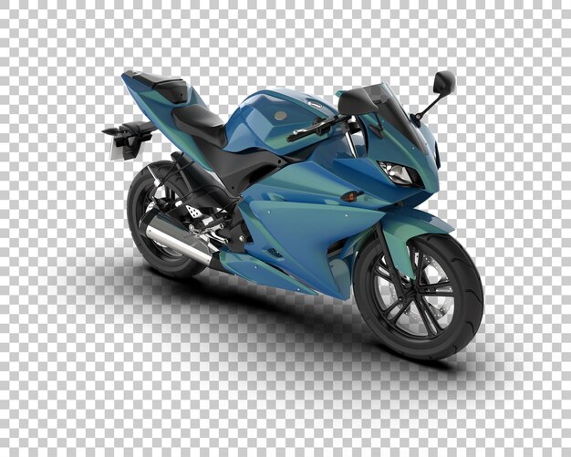 Motocicleta aislada en el fondo Ilustración de renderización 3D
