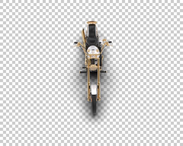 PSD motocicleta aislada en el fondo ilustración de renderización 3d