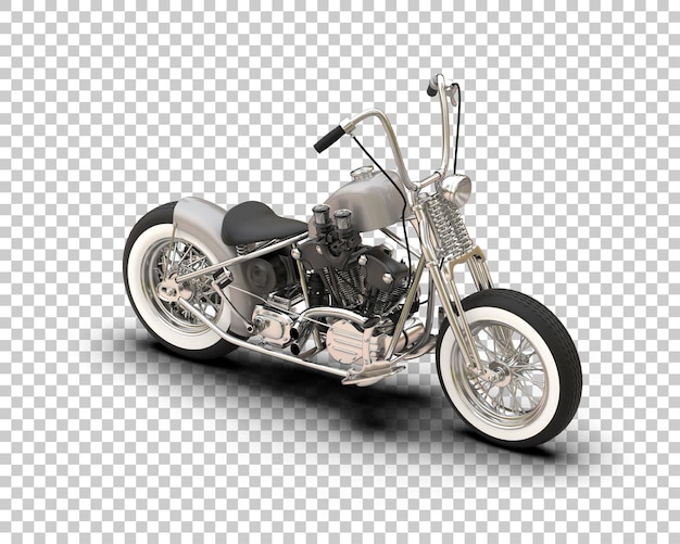 PSD motocicleta aislada en el fondo ilustración de renderización 3d