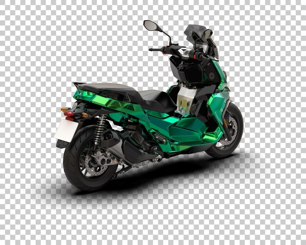 Motocicleta aislada en el fondo Ilustración de renderización 3D