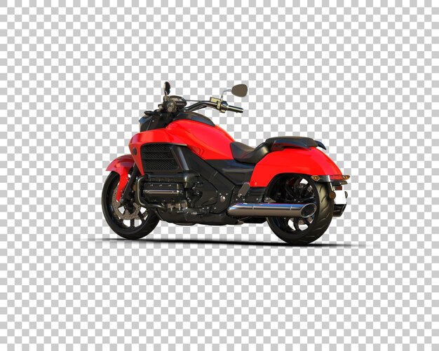 Motocicleta aislada en el fondo Ilustración de renderización 3D