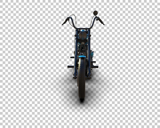 Motocicleta aislada en el fondo Ilustración de renderización 3D