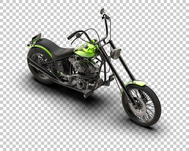 Motocicleta aislada en el fondo Ilustración de renderización 3D