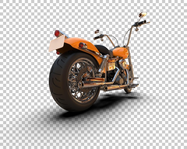Motocicleta aislada en el fondo Ilustración de renderización 3D