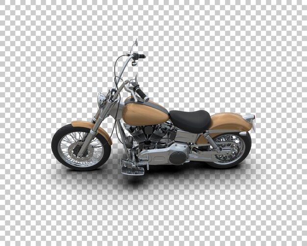 Motocicleta aislada en el fondo Ilustración de renderización 3D