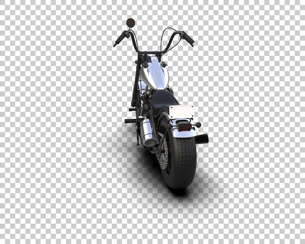 Motocicleta aislada en el fondo Ilustración de renderización 3D