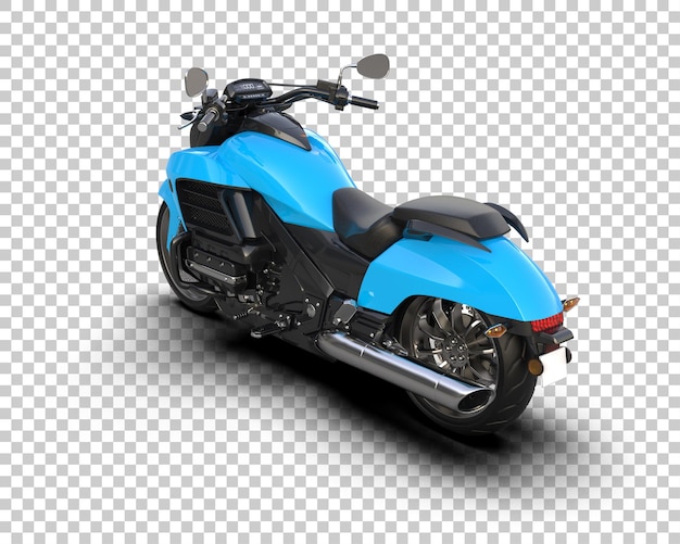 Motocicleta aislada en el fondo Ilustración de renderización 3D