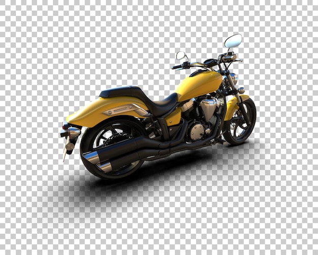 Motocicleta aislada en el fondo Ilustración de renderización 3D