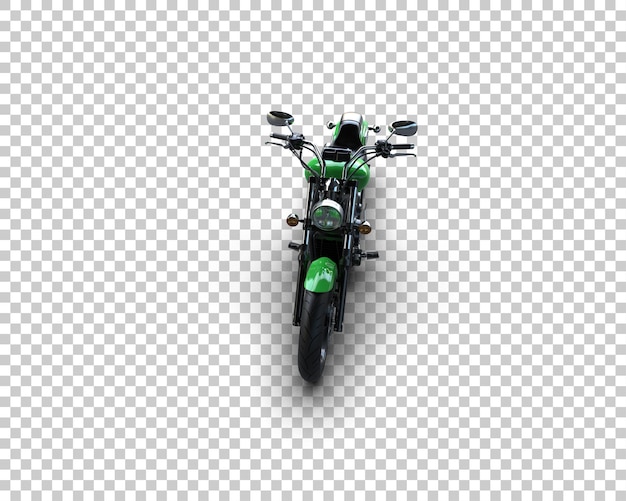 Motocicleta aislada en el fondo Ilustración de renderización 3D