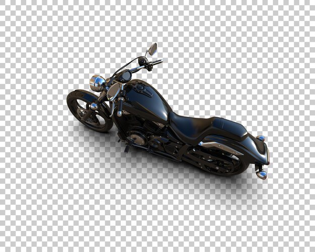 Motocicleta aislada en el fondo Ilustración de renderización 3D
