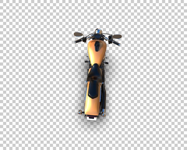 Motocicleta aislada en el fondo Ilustración de renderización 3D