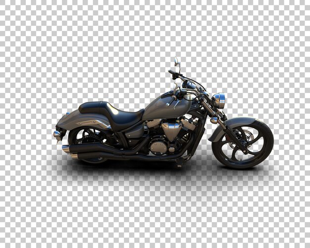 Motocicleta aislada en el fondo Ilustración de renderización 3D