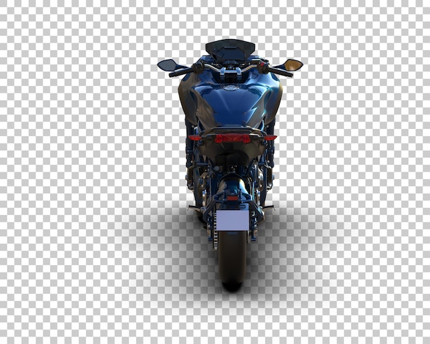 Motocicleta aislada en el fondo Ilustración de renderización 3D