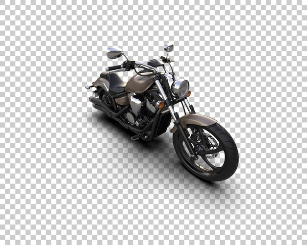 Motocicleta aislada en el fondo Ilustración de renderización 3D