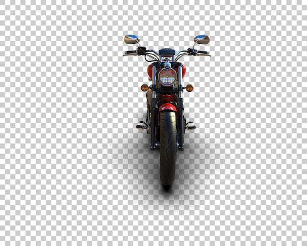 Motocicleta aislada en el fondo Ilustración de renderización 3D