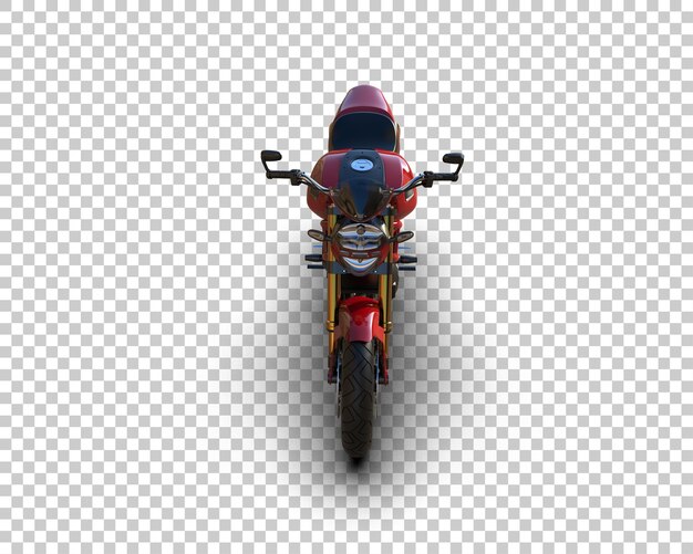 Motocicleta aislada en el fondo Ilustración de renderización 3D