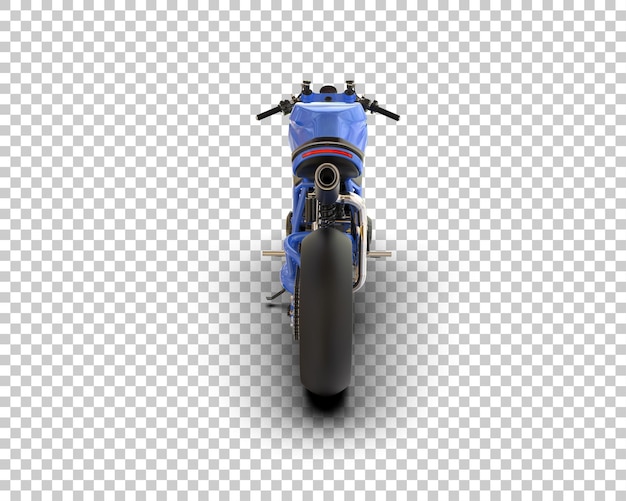 Motocicleta aislada en el fondo Ilustración de renderización 3D