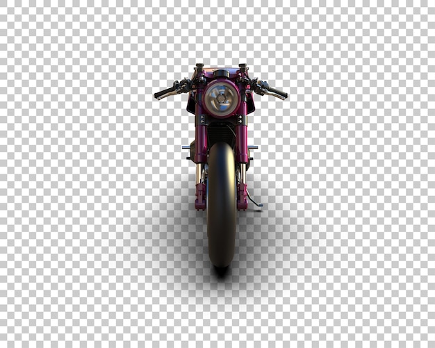 Motocicleta aislada en el fondo Ilustración de renderización 3D
