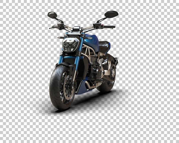 Motocicleta aislada en el fondo Ilustración de renderización 3D