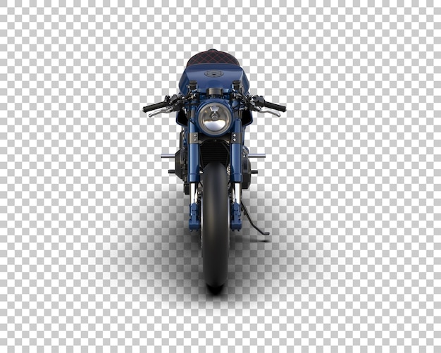 Motocicleta aislada en el fondo Ilustración de renderización 3D