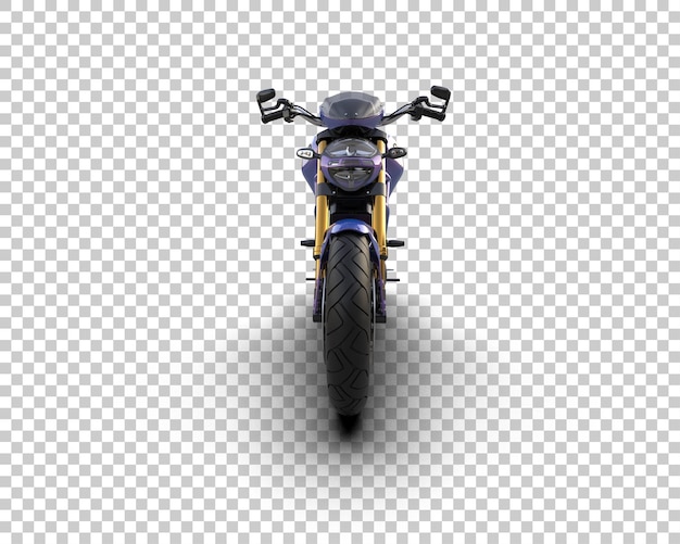 Motocicleta aislada en el fondo Ilustración de renderización 3D