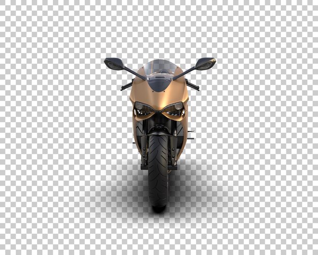 Motocicleta aislada en el fondo Ilustración de renderización 3D