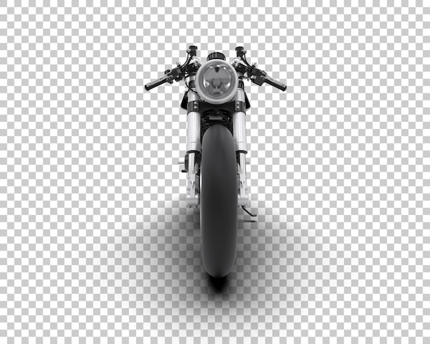 Motocicleta aislada en el fondo Ilustración de renderización 3D