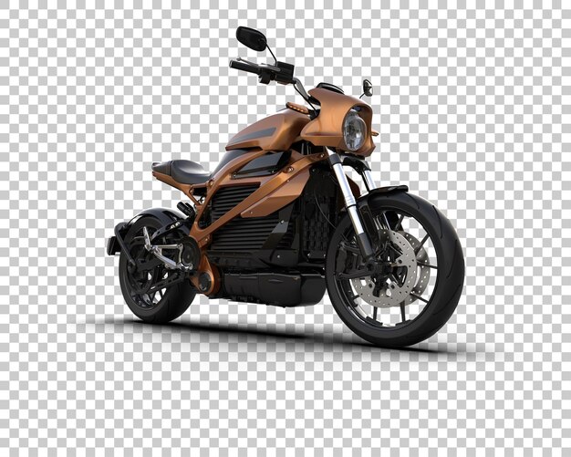 Motocicleta aislada en el fondo Ilustración de renderización 3D