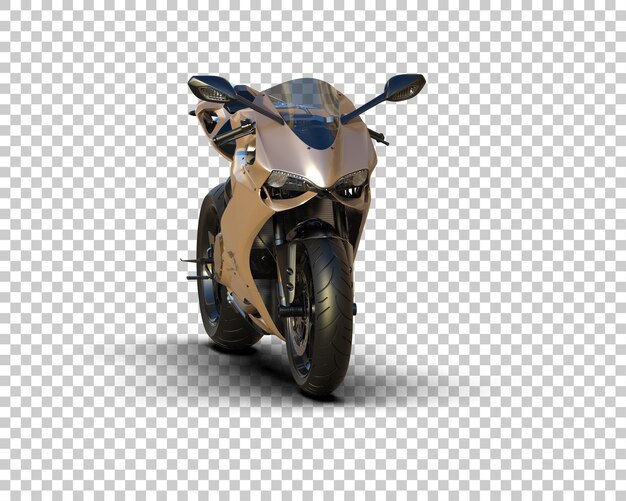 Motocicleta aislada en el fondo Ilustración de renderización 3D