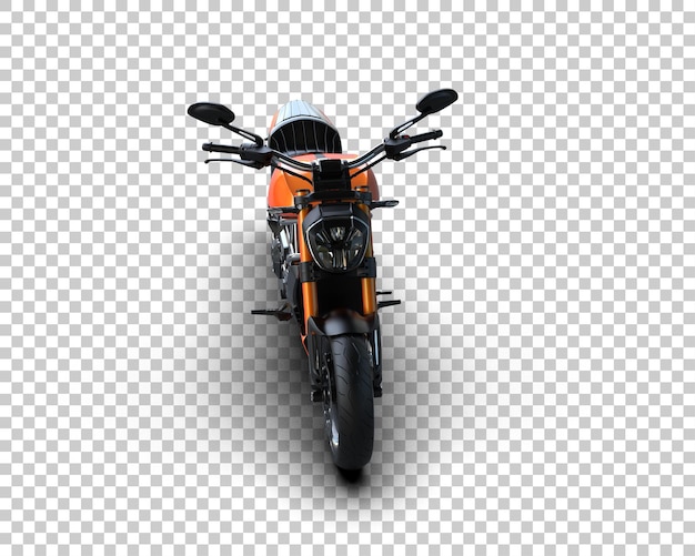 Motocicleta aislada en el fondo Ilustración de renderización 3D