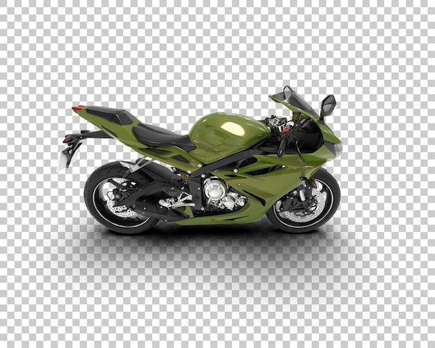 Motocicleta aislada en el fondo Ilustración de renderización 3D
