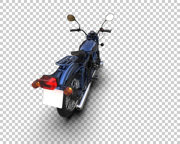 Motocicleta aislada en el fondo Ilustración de renderización 3D